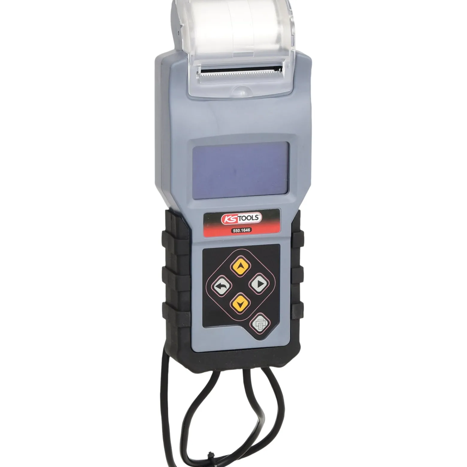 KS TOOLS 12V Digital-Batterie- und Ladesystemtester mit integriertem Drucker - 550.1646
