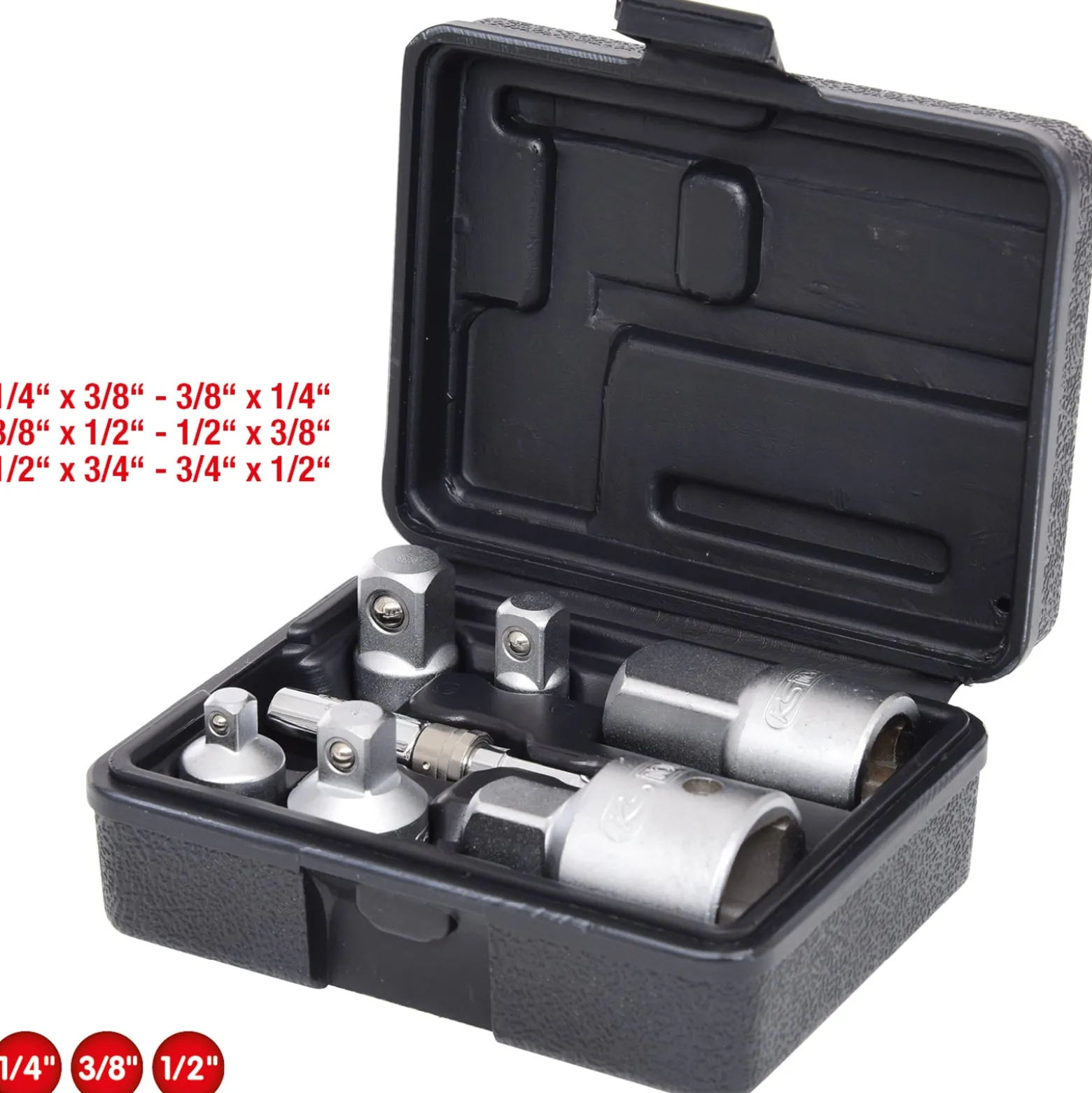 KS TOOLS Vergrößerungs- und Reduzieradapter-Satz 7tlg. - 917.0707