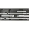 KS TOOLS 1/4"+3/8"+1/2" Verlängerungs-Satz 9tlg. - 911.0007