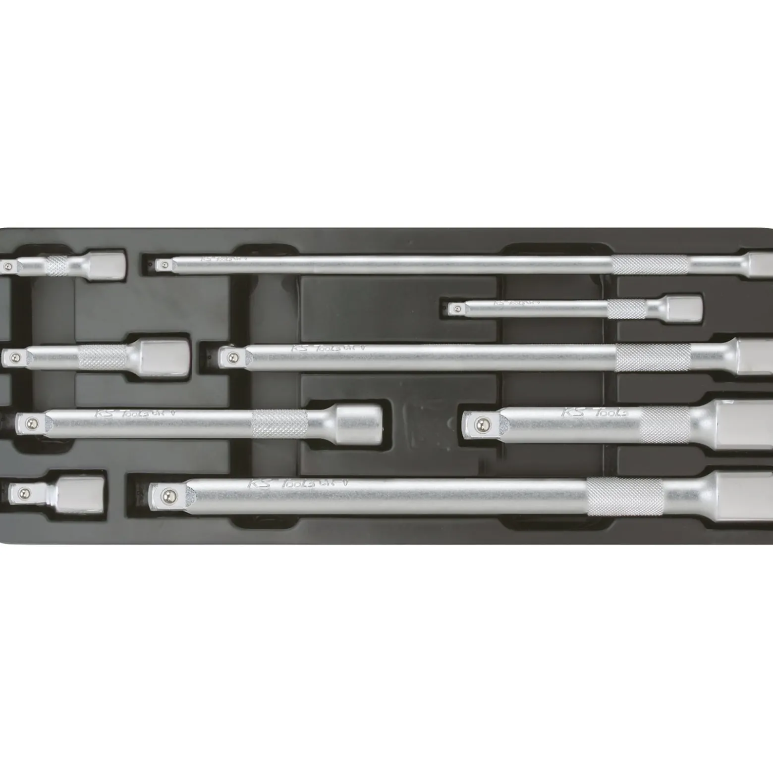 KS TOOLS 1/4"+3/8"+1/2" Verlängerungs-Satz 9tlg. - 911.0007