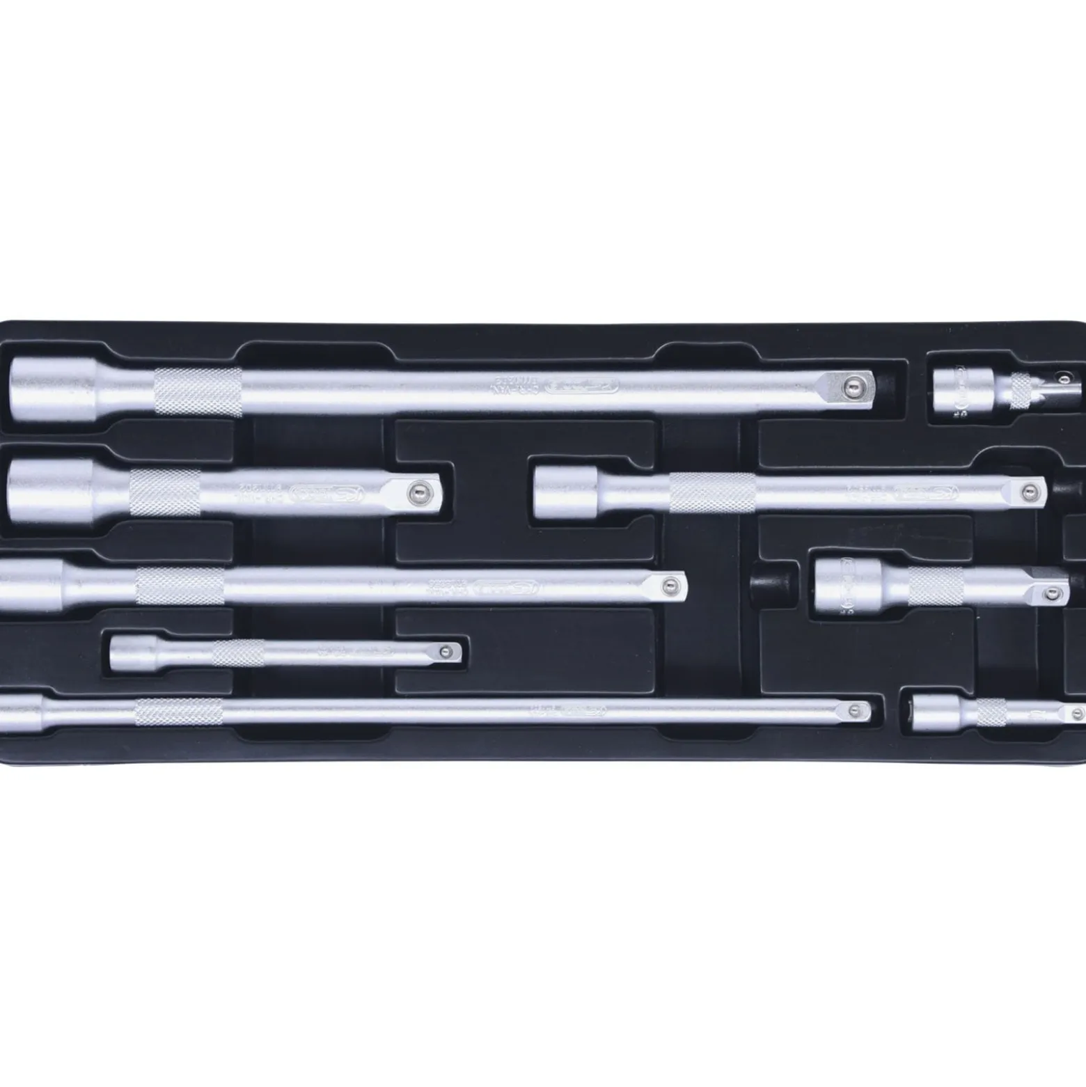 KS TOOLS 1/4"+3/8"+1/2" Verlängerungs-Satz 9tlg. - 911.0007