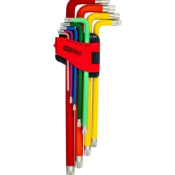 KS TOOLS Vielzahn (XZN)-Winkelstiftschlüssel-Satz XL 9tlg. - 151.4510