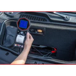 KS TOOLS 12V / 24V Digital-Batterie- und Ladesystemtester mit integriertem Drucker - 550.1649