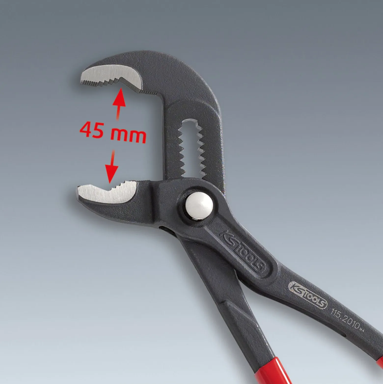 KS TOOLS Wasserpumpenzange mit Druckknopfverstellung 415 mm - 115.2016