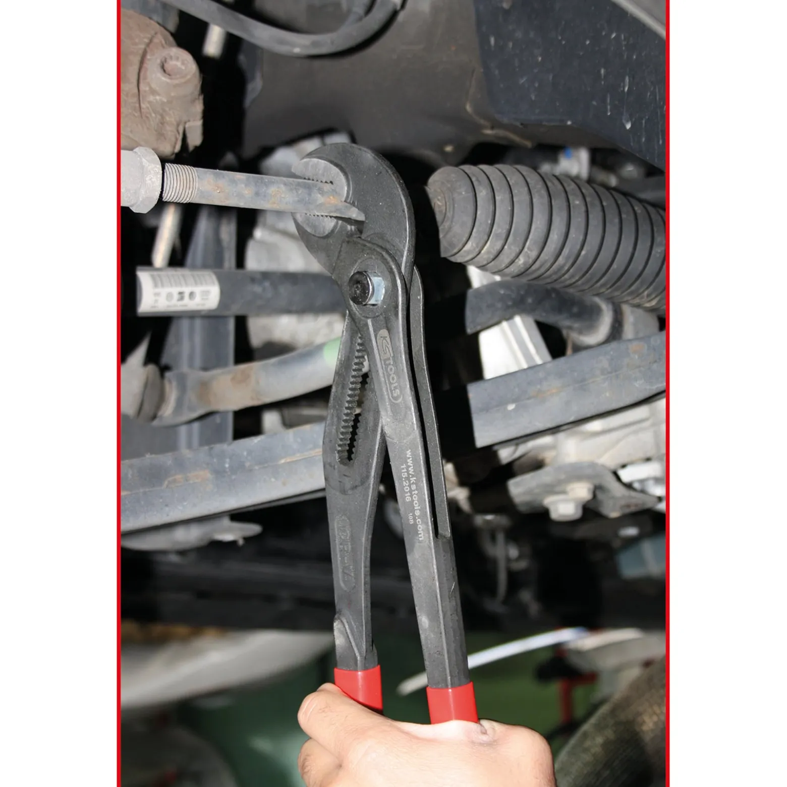KS TOOLS Wasserpumpenzange mit Druckknopfverstellung 415 mm - 115.2016