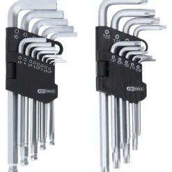 KS TOOLS Winkelstiftschlüssel-Satz, Torx, Innensechskant, 22-tlg - 151.4000