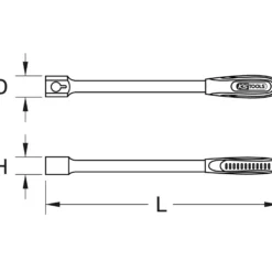 KS TOOLS 14x18 mm ERGOTORQUEplus Universal-Einsteck-Schlüssel - 516.4895