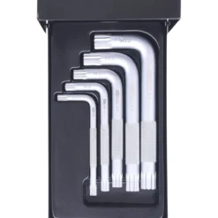 KS TOOLS XZN-Winkelstiftschlüssel-Satz kurz 5tlg. - 151.4100