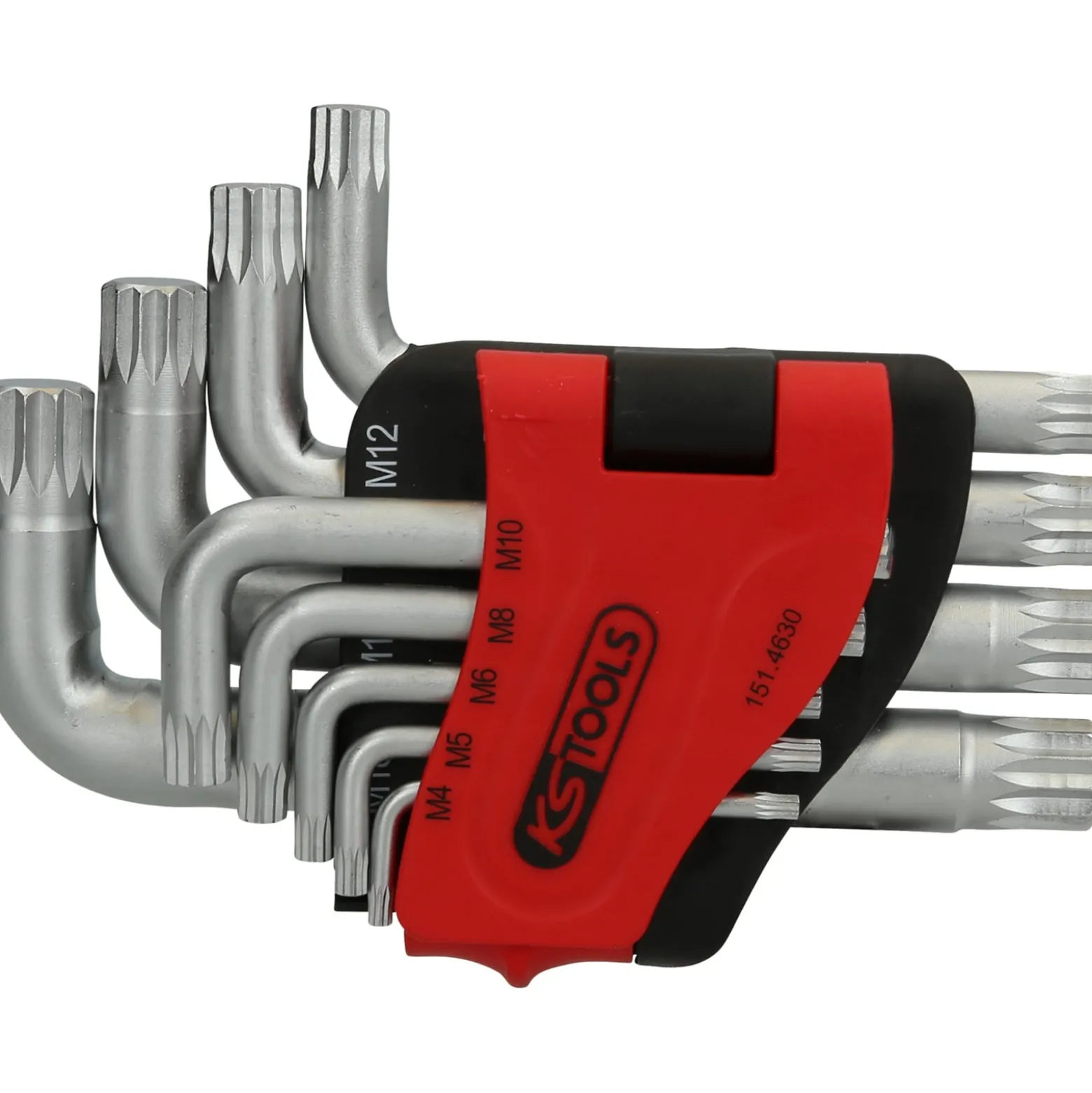 KS TOOLS XZN-Winkelstiftschlüssel-Satz kurz 9tlg. - 151.4630