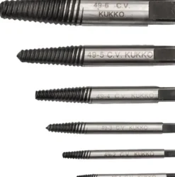 Kukko Schraubenausdrehersatz 6tlg. für Schrauben M3-M24 - 49-B