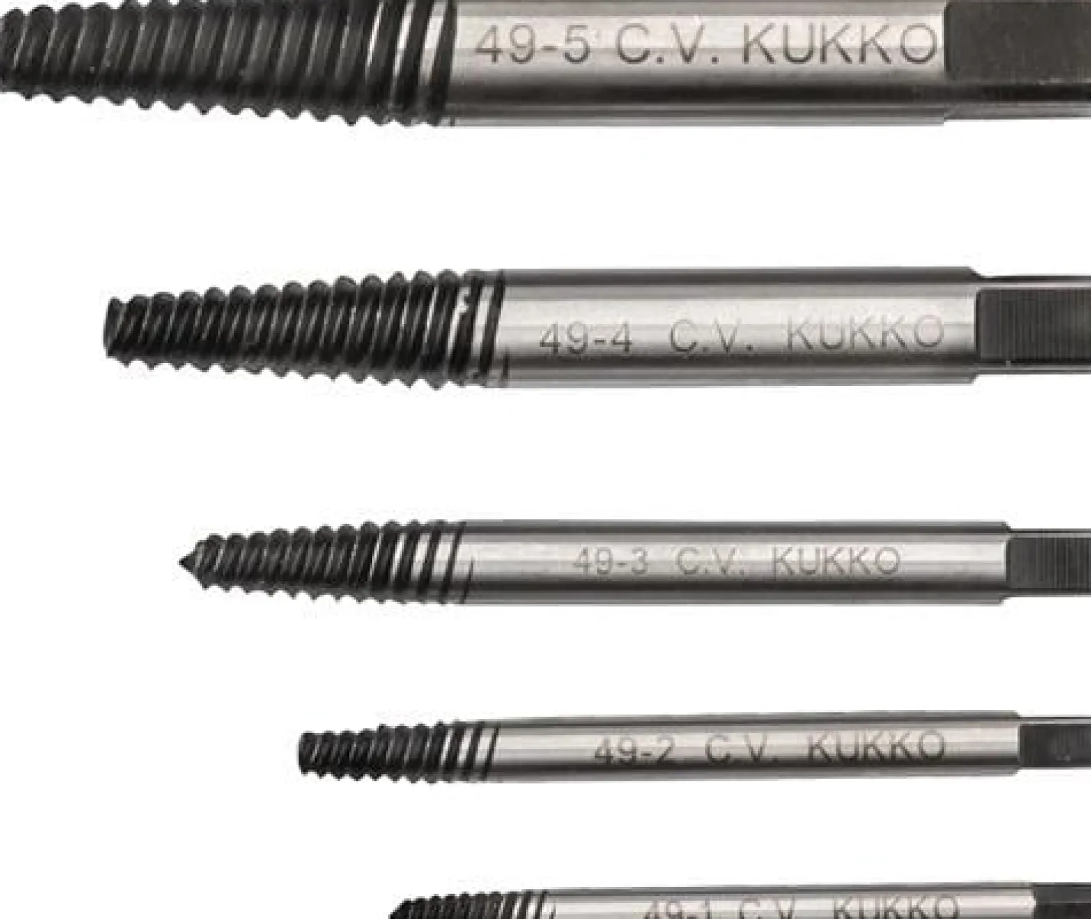 Kukko Schraubenausdrehersatz 8tlg. für Schrauben M3-M45 - 49-C