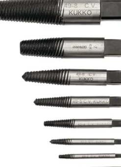Kukko Schraubenausdrehersatz 8tlg. für Schrauben M3-M45 - 49-C