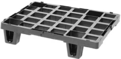 Kunststoffpalette Maße 400x600mm Antirutschkante 7mm 1/4 Euromaß TRANSPAK