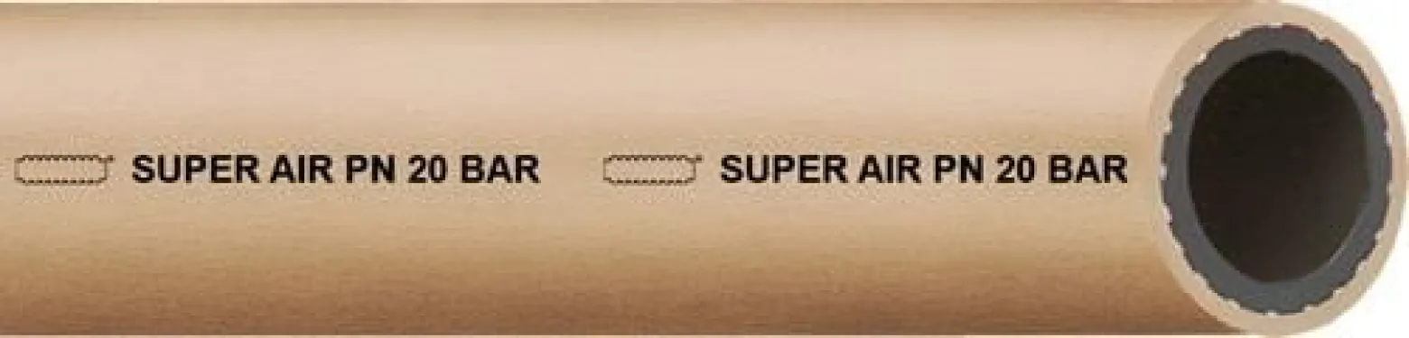 Ku.Pressluftschlauch SUPER AIR ID 16,0mm AD 23,0mm L.50m Beige TEGUMA