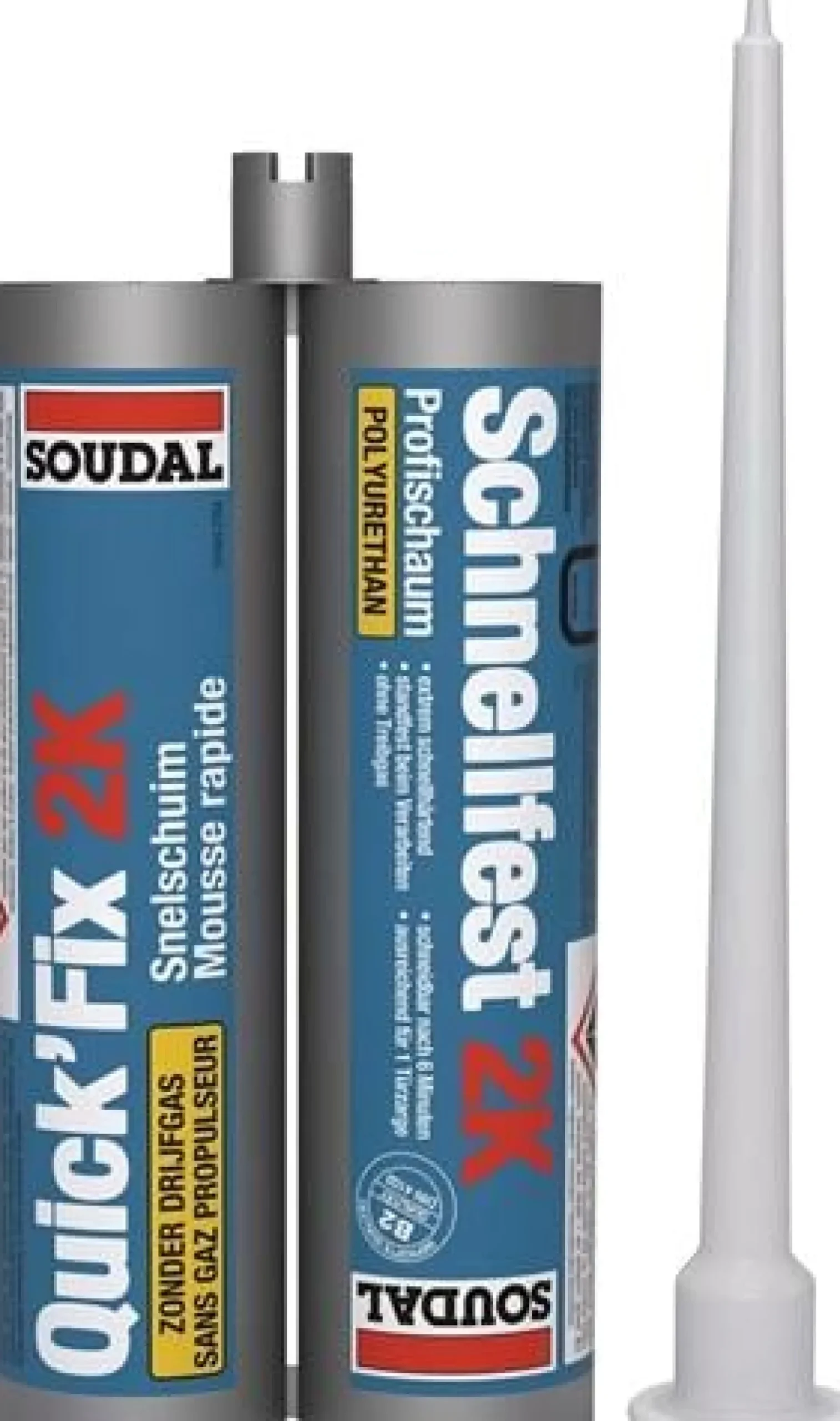 2K-Zargenschnellschaum QUICK FIX 210 ml B2 beige o.Einw.-Handsch.Doppelkartusche