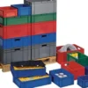 LA-KA-PE Transportstapelbehälter L800xB600xH320mm - TK800/320-0 GRÜN