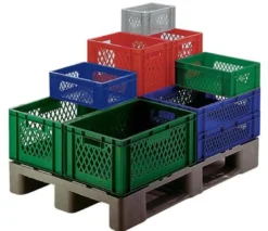 LA-KA-PE Transportstapelbehälter L600xB400xH320mm - TK600/320-1 GRAU