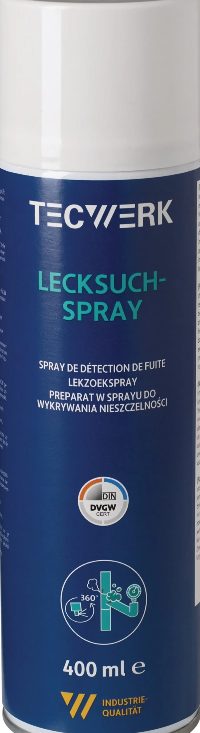 Lecksuchspray farblos DVGW 400ml Spraydose TECWERK
