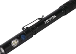 LED-Stiftleuchte Li-ion 90m blau/schwarz TECWERK