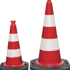 Leitkegel TL H.750mm BAST geprüft,2 Streifen G.5,80 kg,45x45cm - 350.28.280