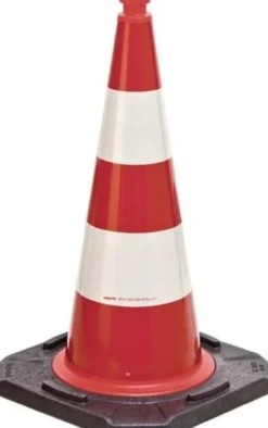 Leitkegel TL H.750mm BAST geprüft,2 Streifen G.5,80 kg,45x45cm - 350.28.280
