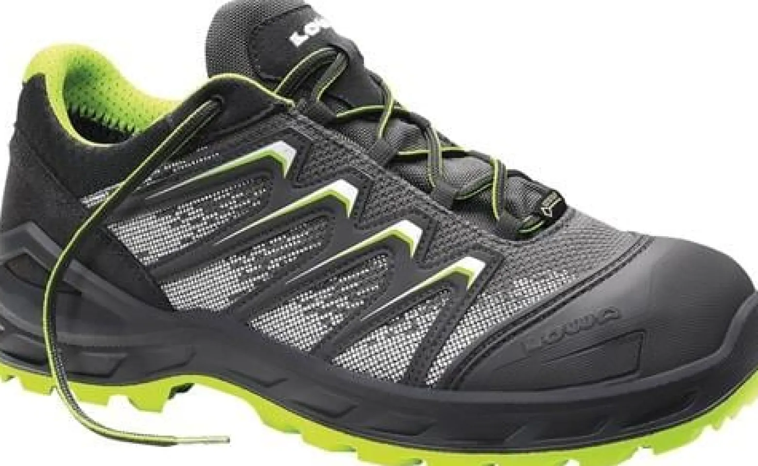 LOWA Sicherheitsschuh Larrox Work GTX grey Lo Größe 43 grau / grün - 5424-43