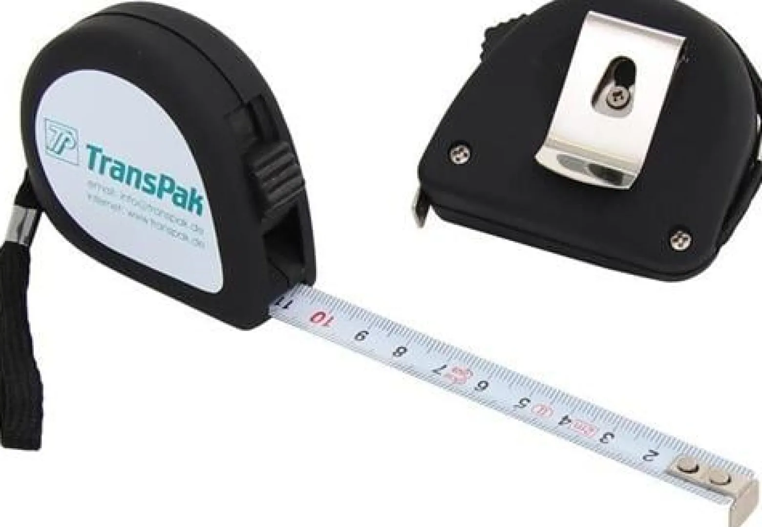 Maßband m.Feststeller Länge 200cm Kunststoffgehäuse TRANSPAK