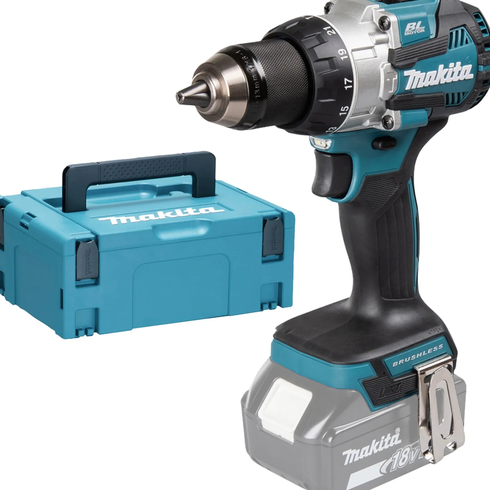 Makita Akku-Schlagbohrschrauber 18V Solo im Makpac - DHP489ZJ