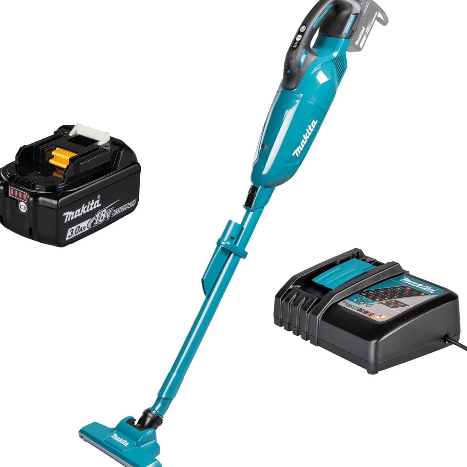 Makita DCL284FRF Akku-Staubsauger 18V / 1x 3,0 Ah Akku + Ladegerät