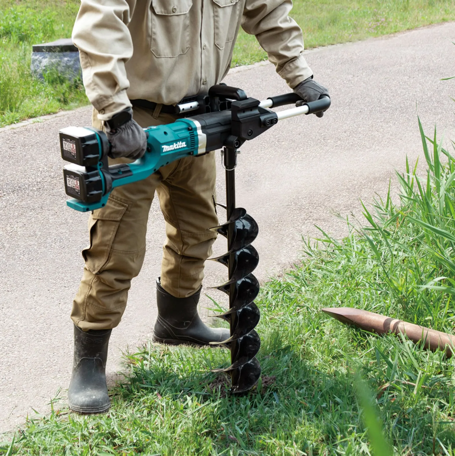 Makita DDG461Z Akku-Erdbohrer 2x 18 V Solo