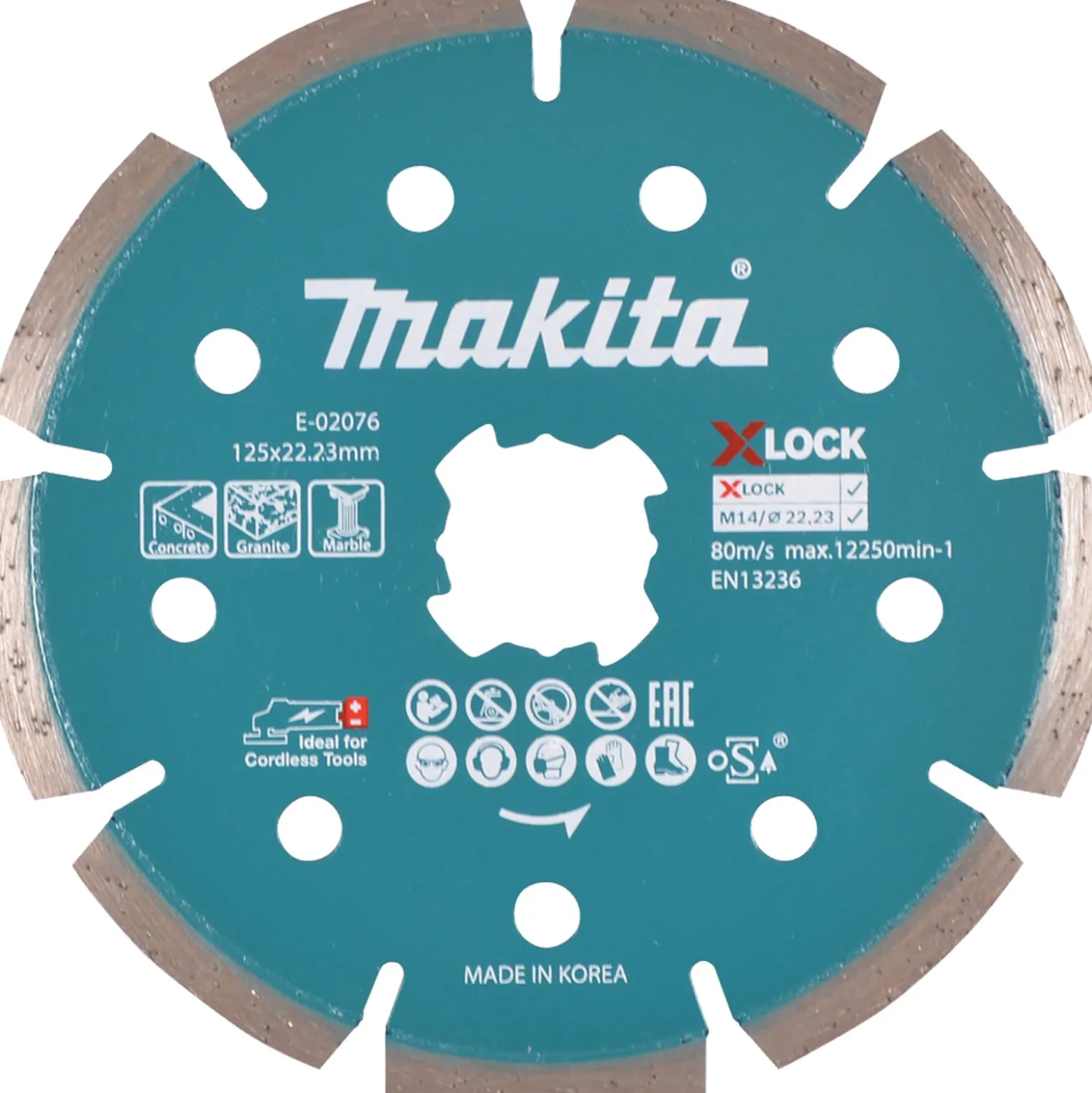 Makita Diamantscheibe 125 mm X-Lock Beton - E-02076