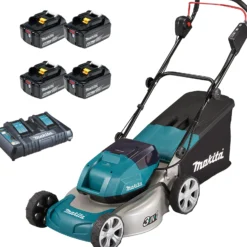 Makita DLM463PG4 Akku-Rasenmäher 2x18V / 4x 6,0 Ah Akku + Ladegerät