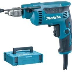 Makita DP2010J Bohrmaschine High Speed ZKBF mit Zahnkranzbohrfutter 370 W im Makpac