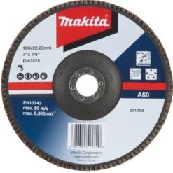 Makita Fächerschleifscheibe 180 mm A60 - D-63529