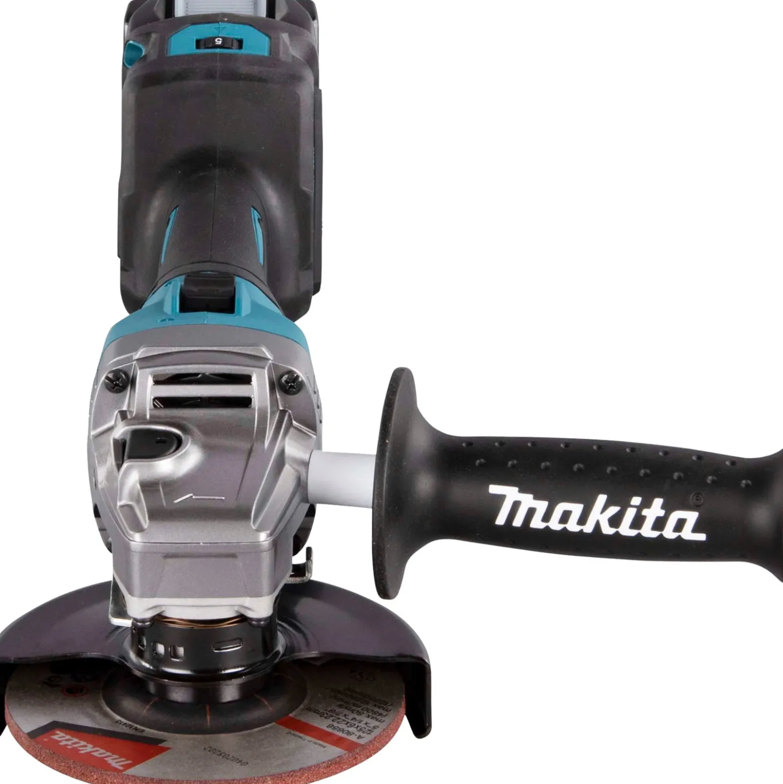 Makita GA023GM206 Akku-Winkelschleifer 40V max. / 2x 4,0 Ah Akku + Schnellladegerät im MAKPAC + Side-Kick