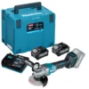 Makita GA016GM201 Akku-Winkelschleifer Ø 125 mm 40 V max. / 2x 4,0 Ah Akku + Ladegerät im Makpac