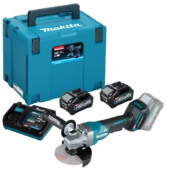 Makita GA016GM201 Akku-Winkelschleifer Ø 125 mm 40 V max. / 2x 4,0 Ah Akku + Ladegerät im Makpac