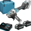 Makita GA041GM201 Akku-Winkelschleifer Ø 125 mm 40 V max. / 2x 4,0 Ah Akku + Ladegerät im MAKPAC