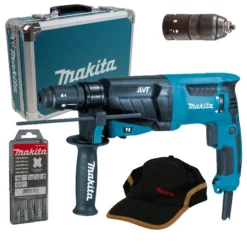 Makita HR2631FT13 Kombihammer 800 W für SDS-PLUS 26 mm im Alukoffer