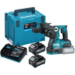 Makita HR004GM201 Akku-Kombihammer 40V / 2x 4,0 Ah Akku + Ladegerät im Makpac
