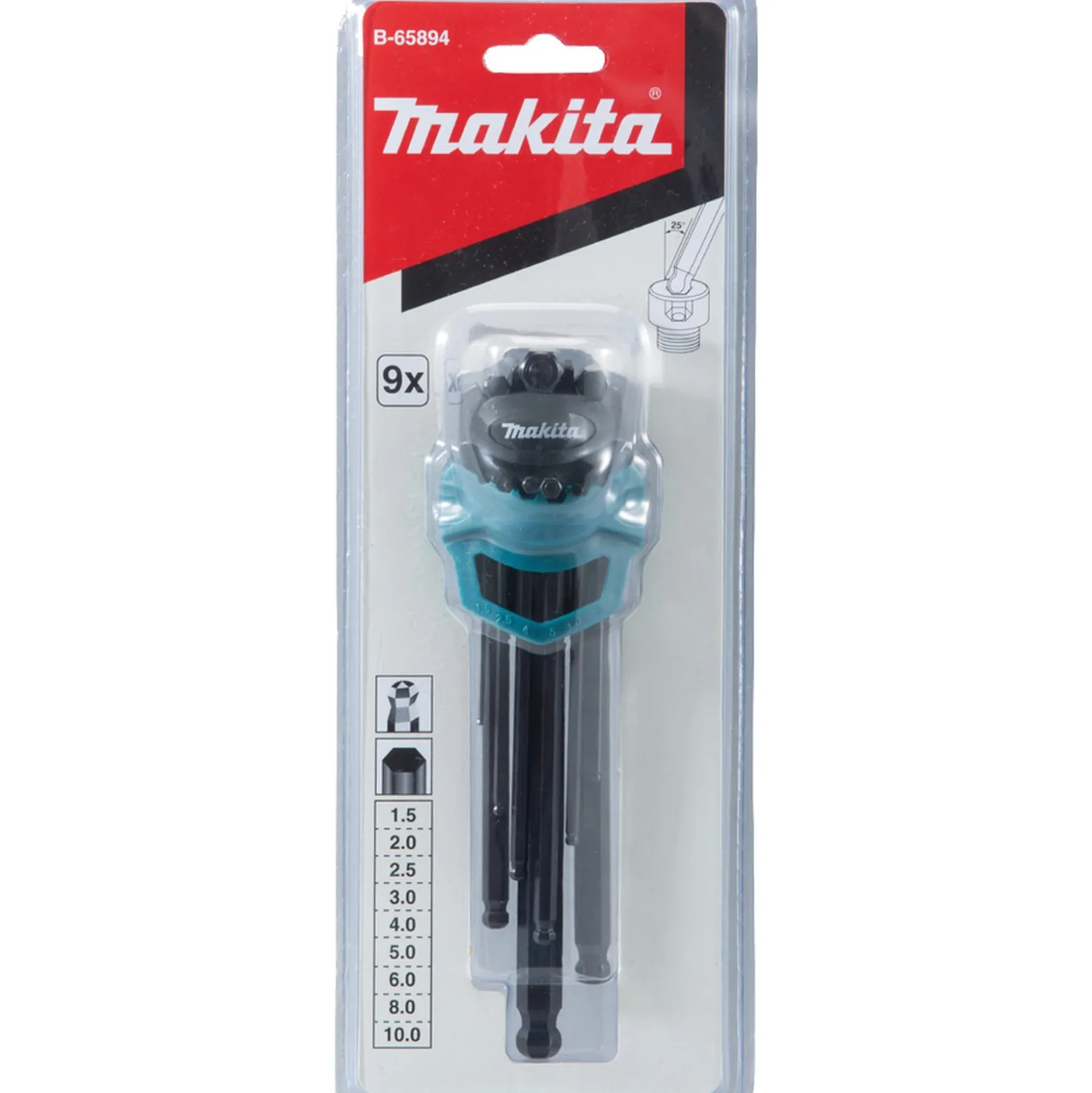 Makita Innensechskantschlüssel-Set 9tlg. - B-65894