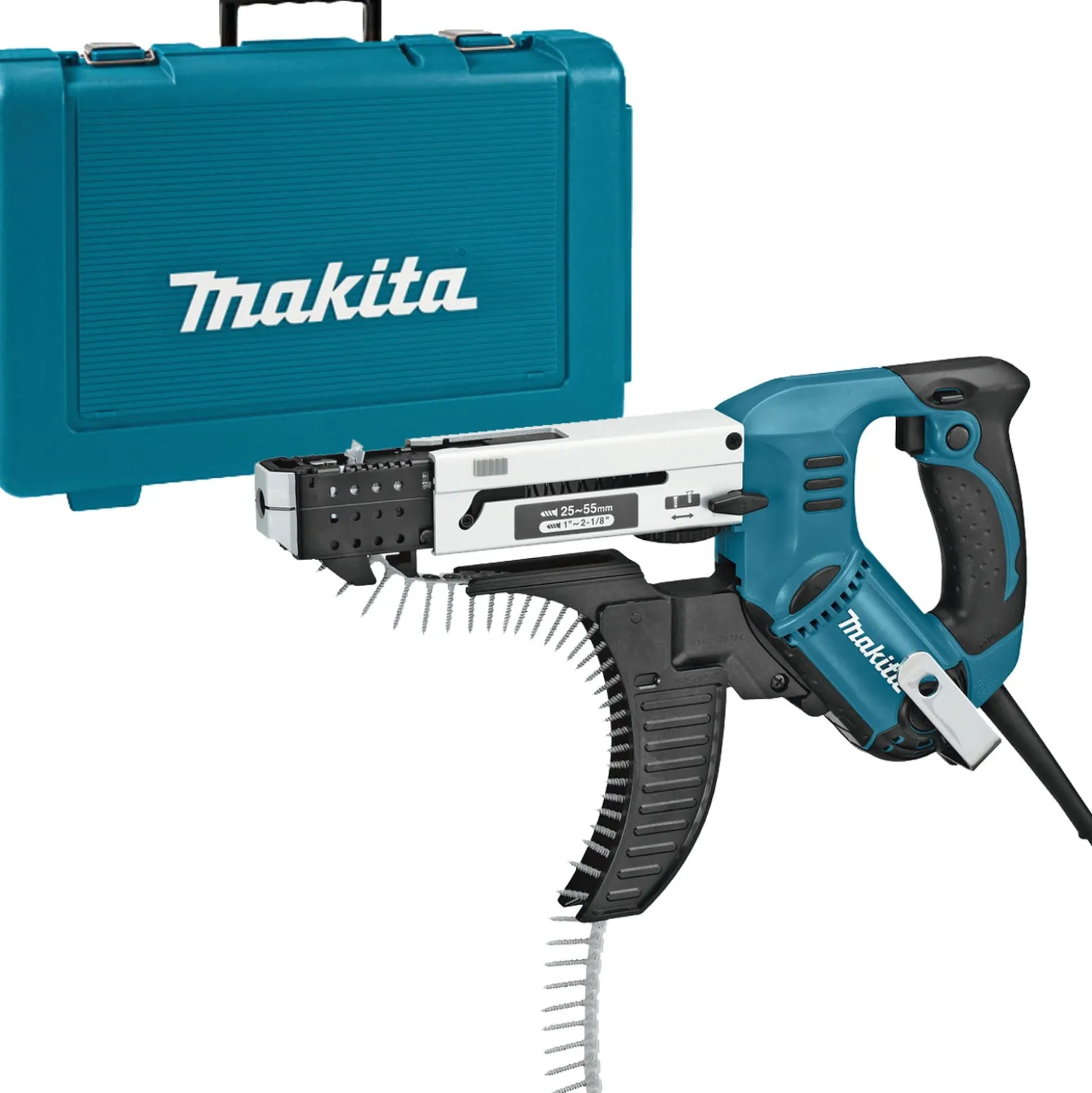 Makita 6842 Magazinschrauber 25-55 mm 470 W im Koffer