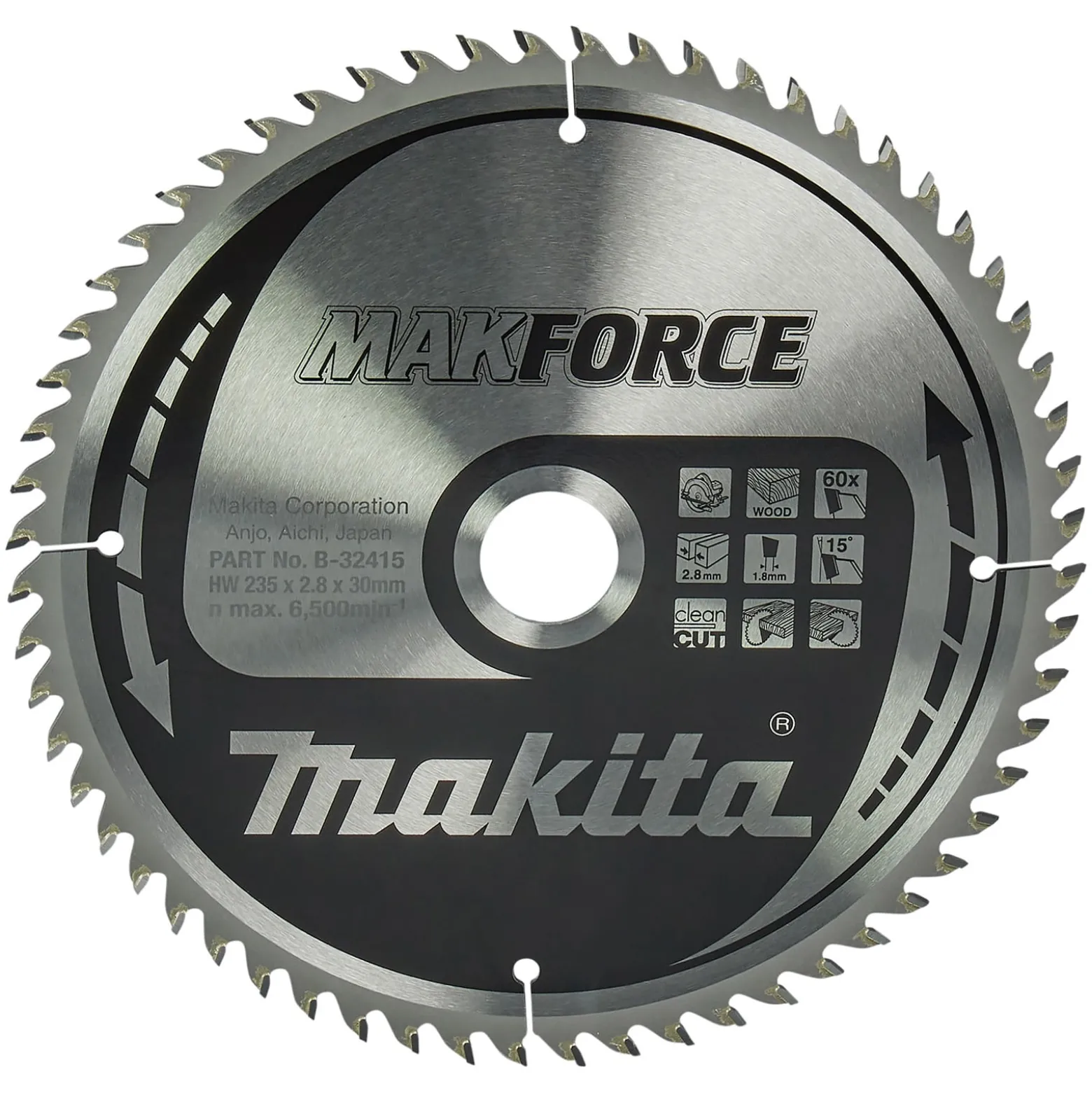 Makita MAKFORCE Sägeblatt 235x30x60Z - B-32415
