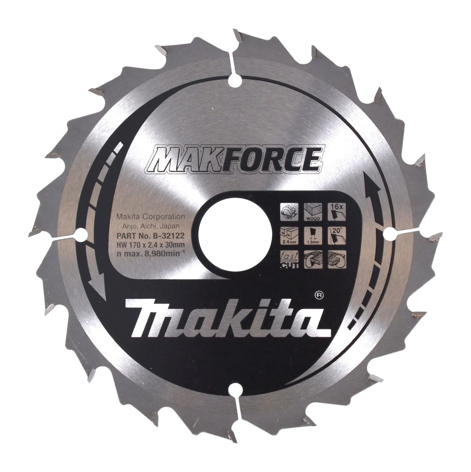 Makita MAKFORCE Sägeblatt 170x30x16Z - B-32122