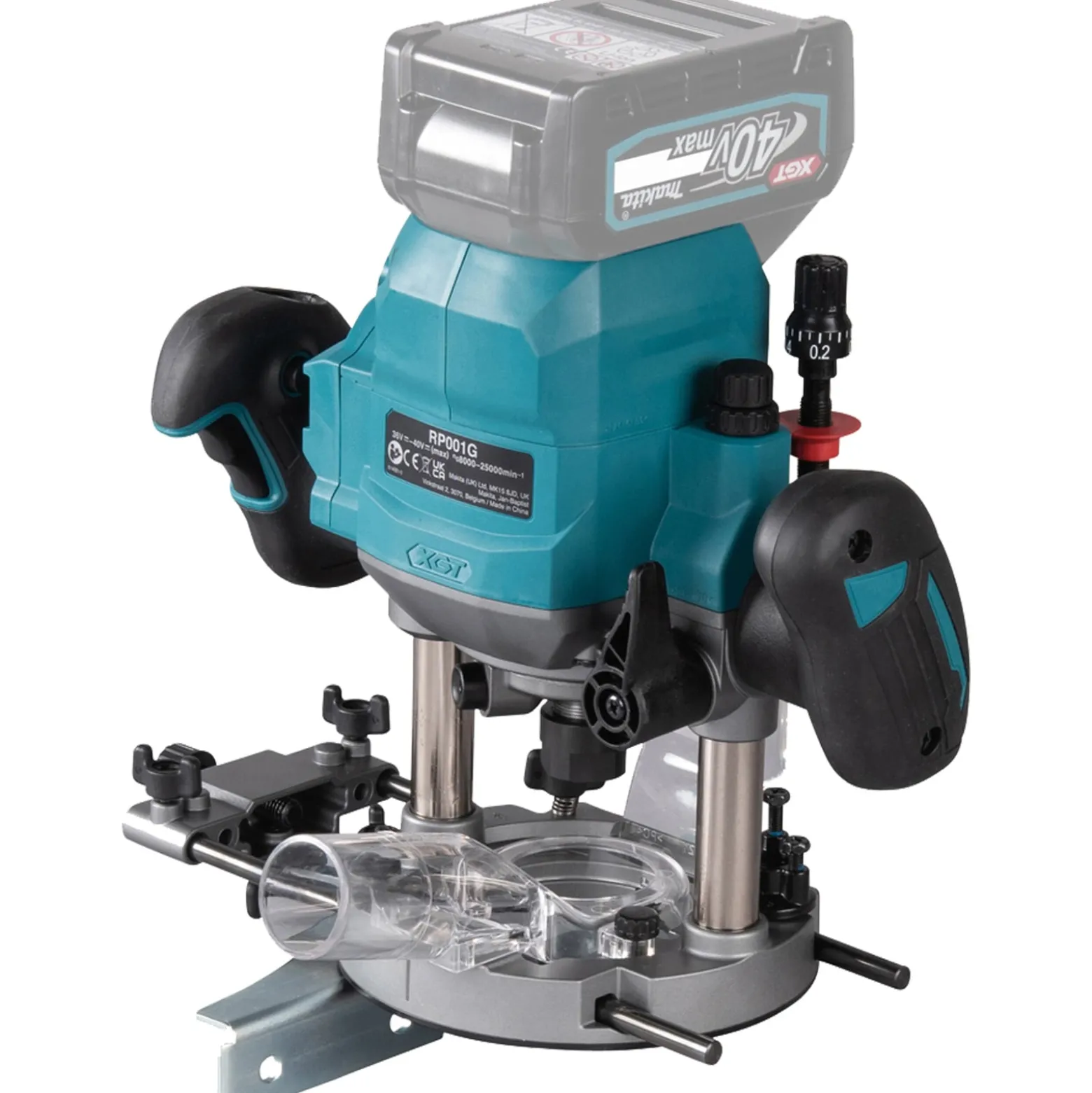 Makita RP001GZ Akku-Oberfräse 40V max. Solo