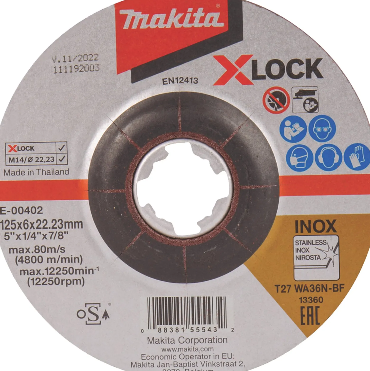 Makita Schruppscheibe 125 x 6 mm WA36N-BF - E-00402