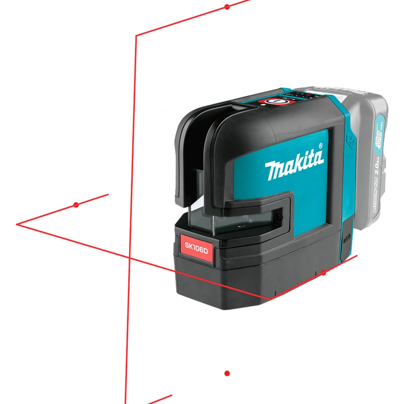 Makita SK106DZ Akku-Kreuz Linienlaser rot 12 V max.Solo
