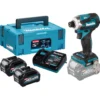 Makita TD001GD201 Akku-Schlagschrauber 40V / 2x 2,5 Ah Akkus + Ladegerät im Makpac