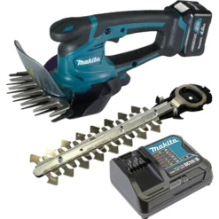 Makita UM600DSMEX Akku-Gras/Strauchschere 10,8 V / 2x 4,0 Ah Akkus + Ladegerät