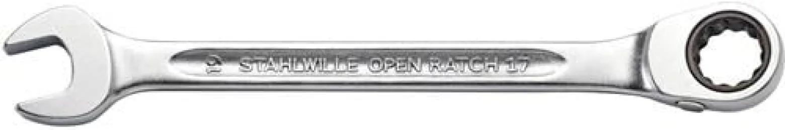 Maulringratschenschlüssel OPEN-RATCH 17 SW 22mm L.285mm umschaltbar,Rings.15Grad